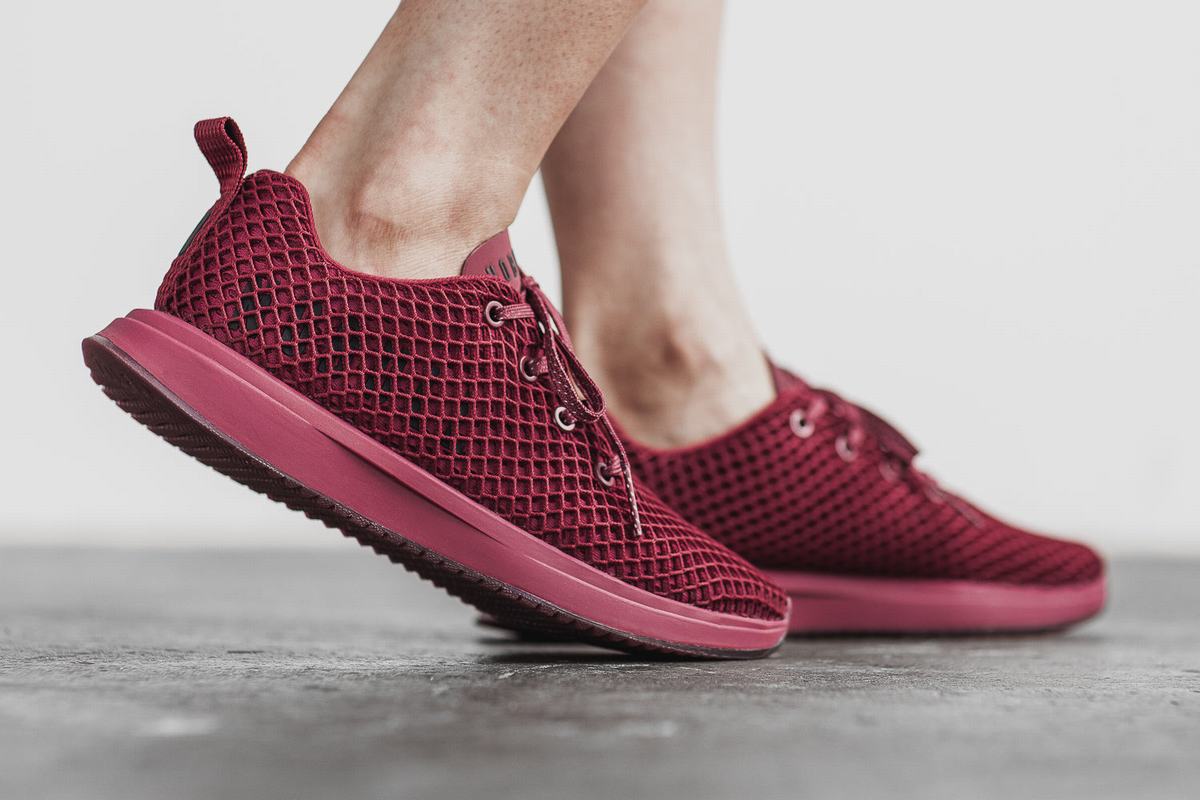 Nobull Mesh Runner Women's Running Shoes Burgundy | Australia (IG3541)